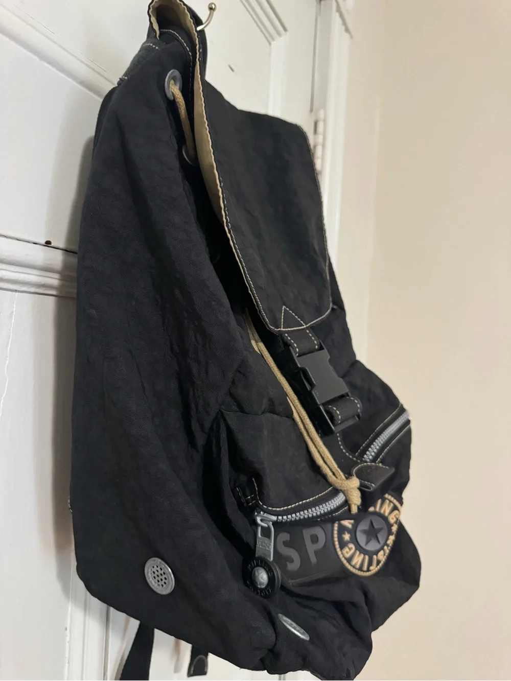 Kipling Sport Black Nylon Backpack